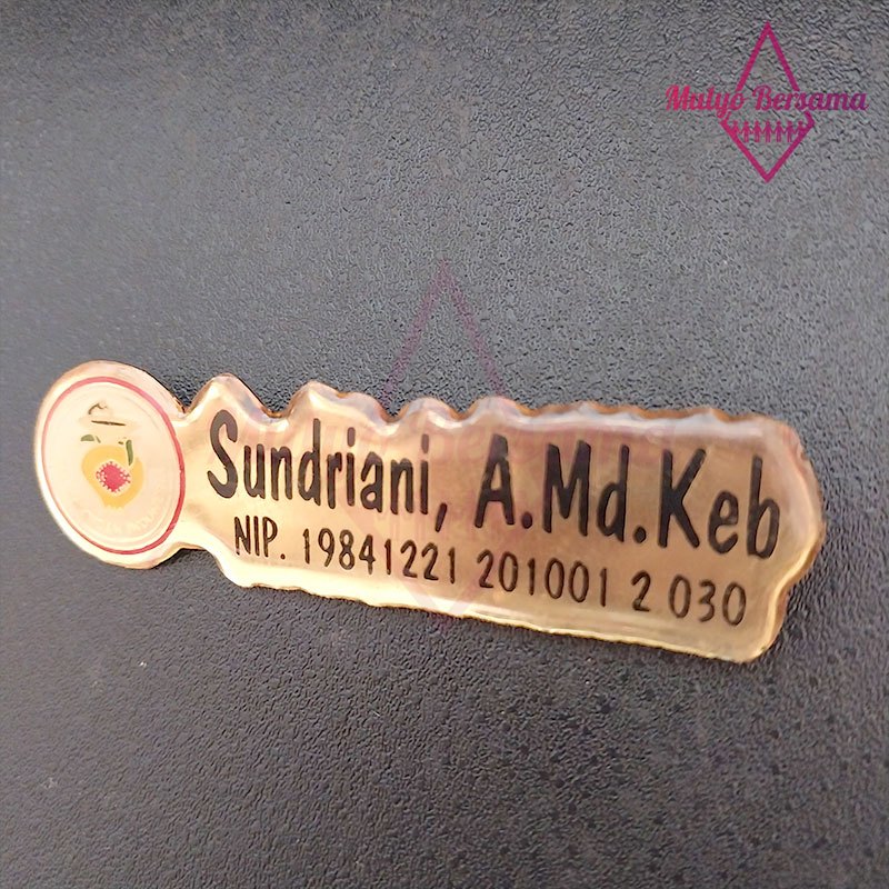 

Papan Nama IBI Fiber Name Tag Logo IBI Model Bentuk Lapis Fiber - Mulyo Bersama