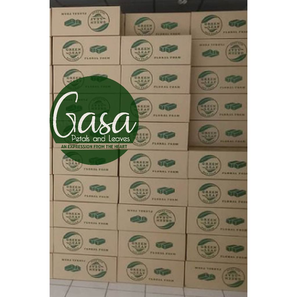 

GREEN LEAF - Busa Basah / Wet Floral Foam - Kemasan Dus isi 20 Pcs