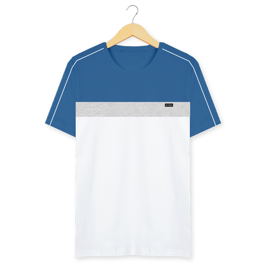 Ryusei Kaos Pria Tsh Men Toyokawa CMB Blue Denim