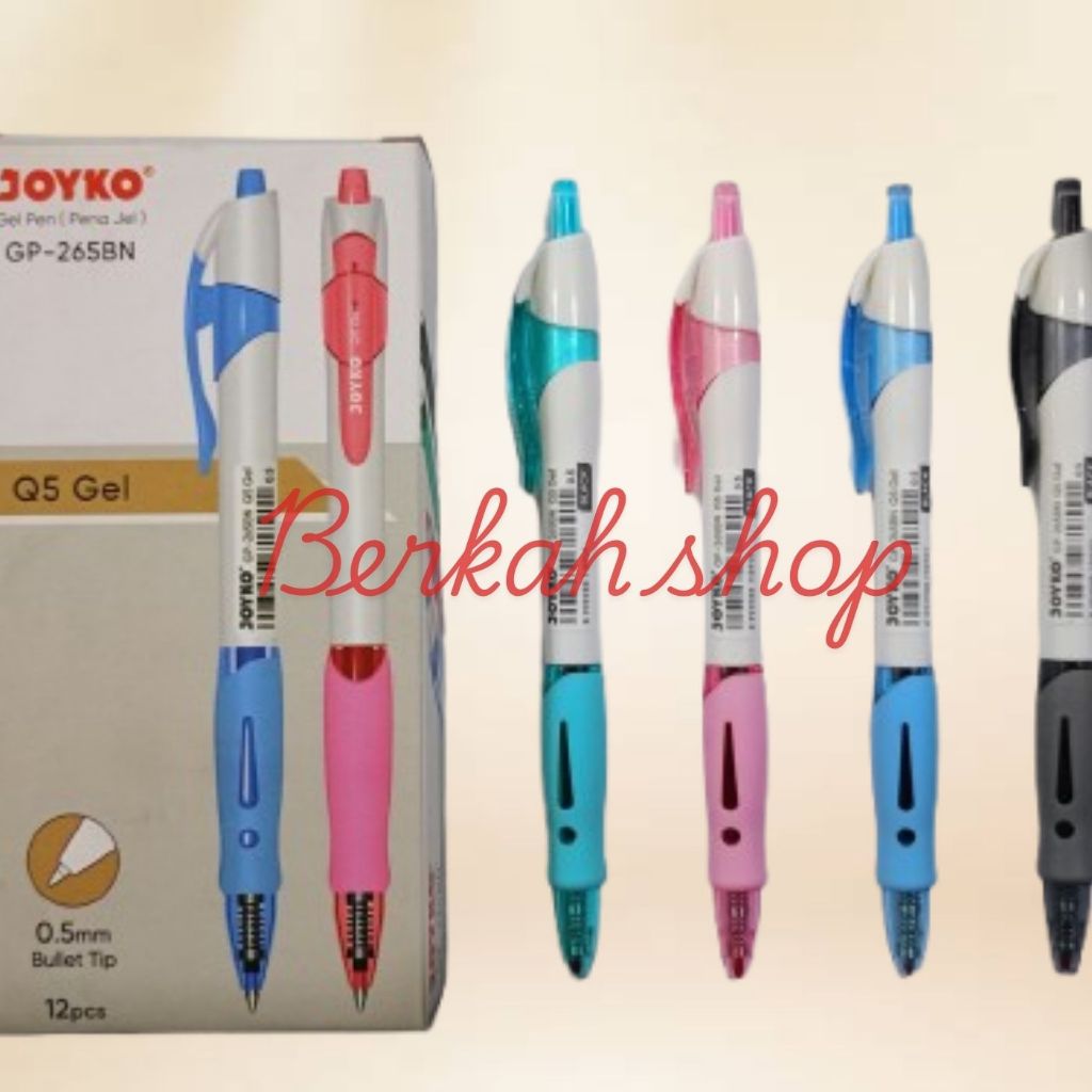 

JOYKO Q5 GEL PEN GP-265-BN (Pena Jel) 0.5mm Isi 12 Pcs