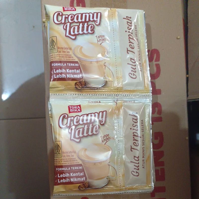 

Tora Bika Creamy Latte Renceng 10pcs @ 22g