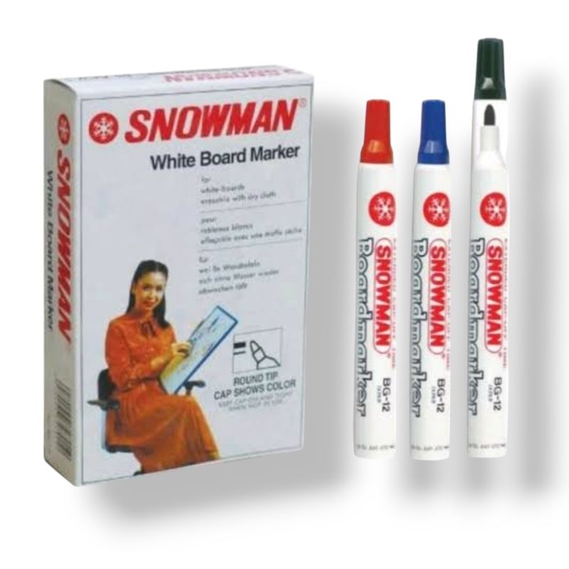 

spidol marker papan tulis whiteboard non permanen snowman (1 pcs)