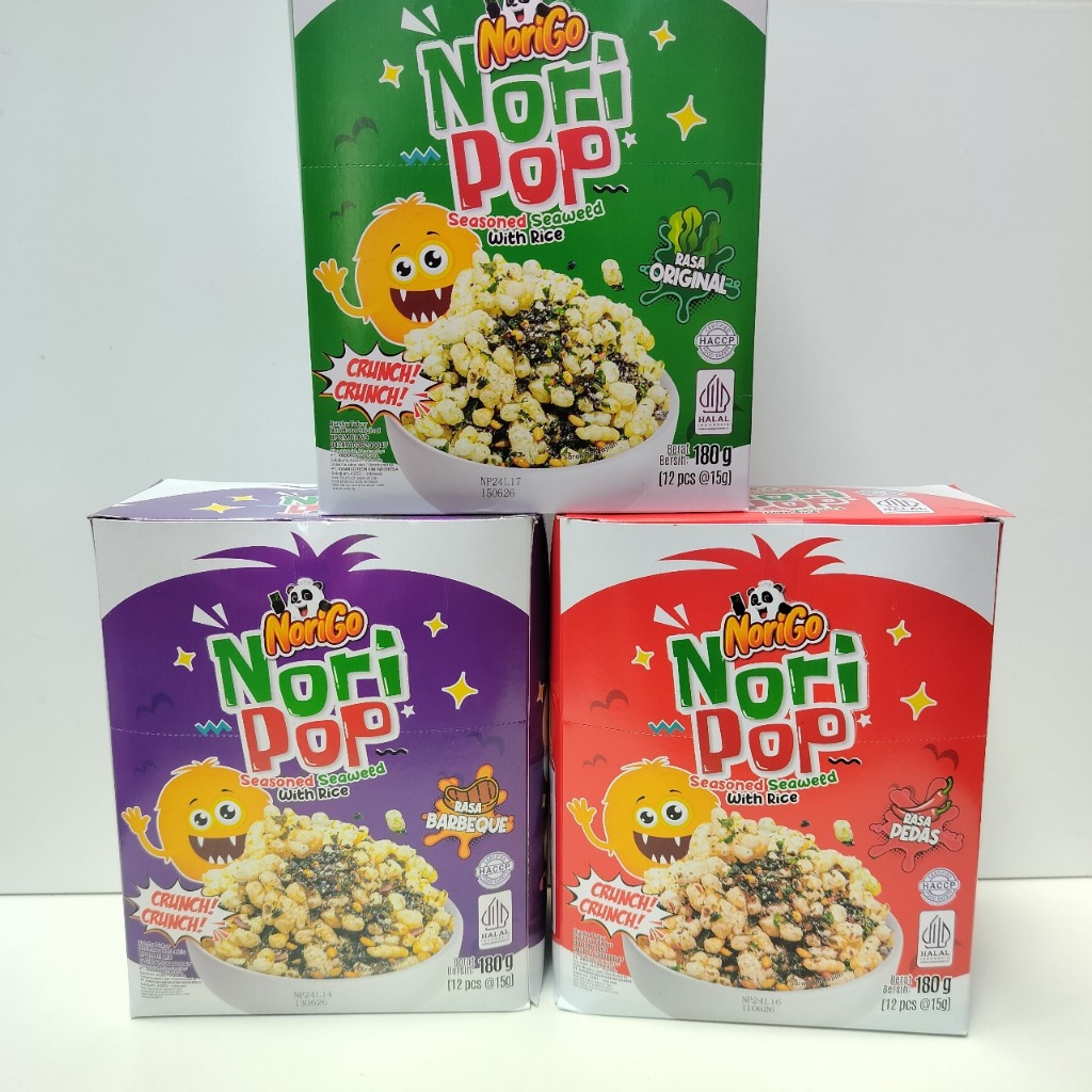 

[1 BOX ISI 12 PCS] Nori POP Rice Noodle Seaweed HALAL
