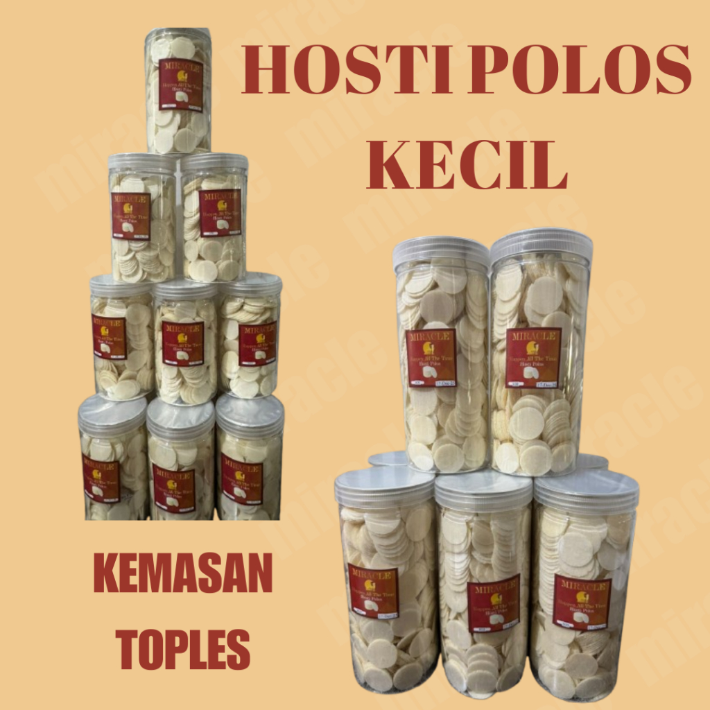 Roti Perjamuan Hosti 250 Gr - Hosti 1000 PC - Hosti Murah - Hosti Polos - Remahan Hosti - Simping