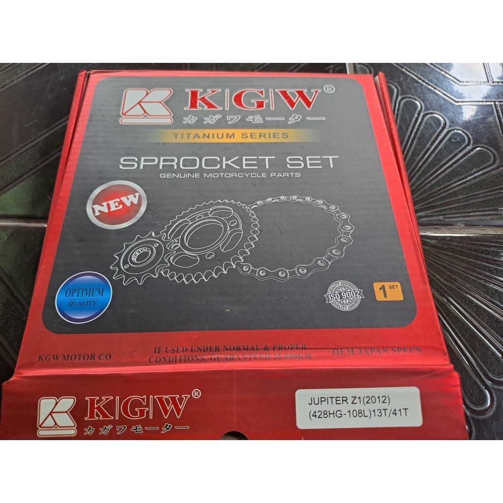 Gear Set Gir Paket - KGW Kagawa Jupiter Z1 13T/41T 428HG 108L
