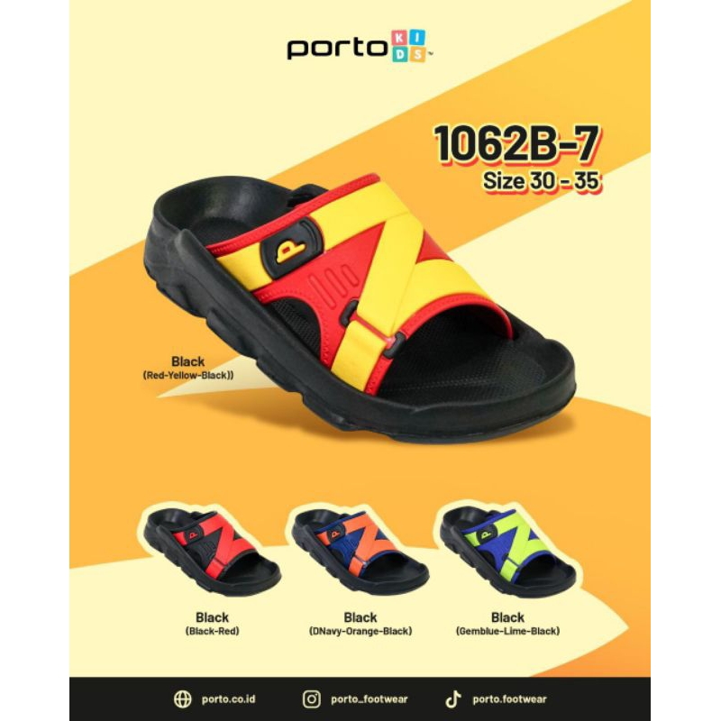 Sandal Selop Porto Anak Laki-Laki Model Terbaru - 1062