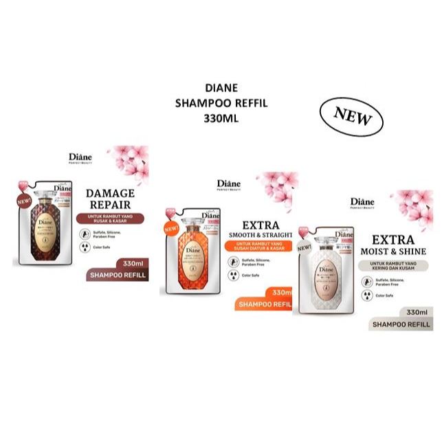 DIANE SHAMPOO REFFIL 330ML - SHAMPO DIANE REFFIL SACHET 330ML