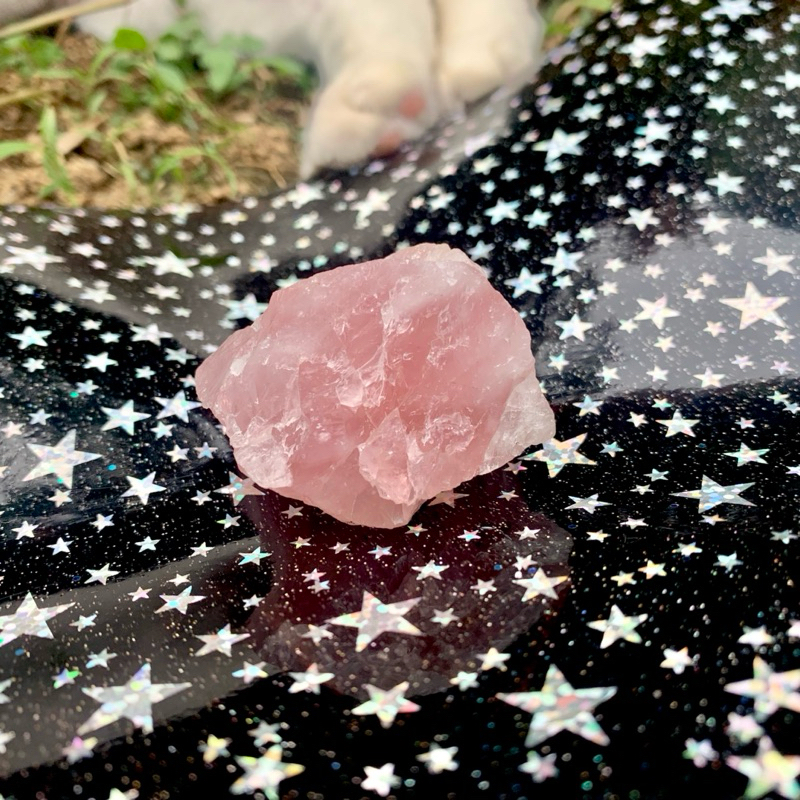 batu alam rose quartz kristal gemstone