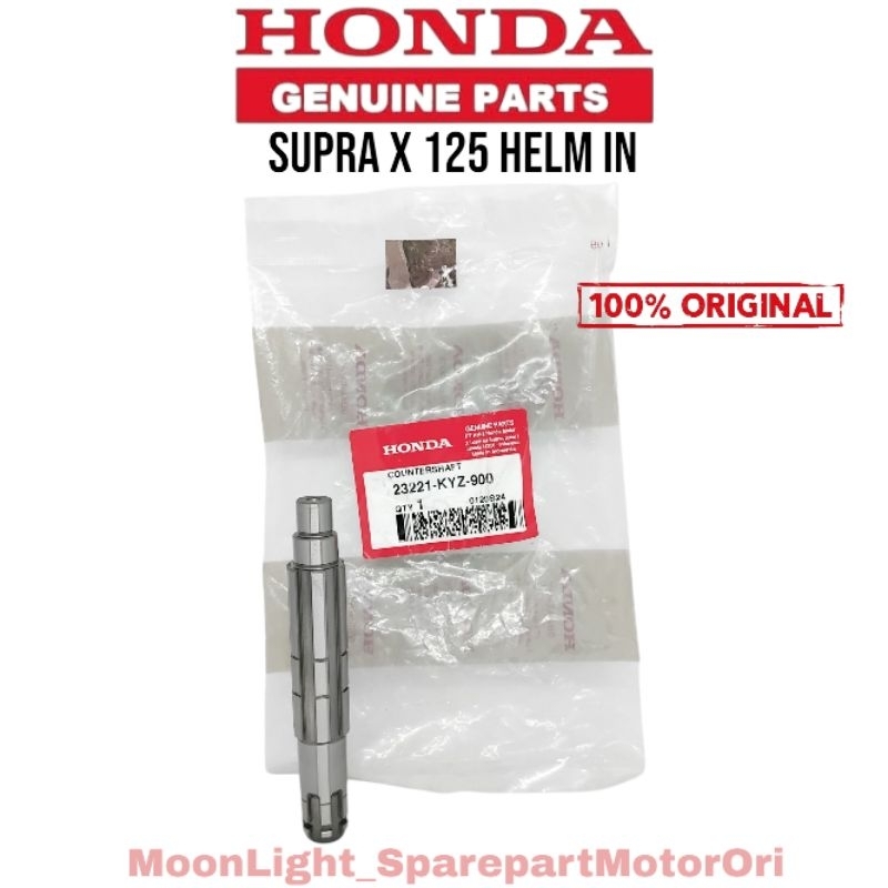 AS GIR GEAR DEPAN SUPRA X 125 HELM IN FI INJEKSI COUNTERSHAFT ORIGINAL ASLI HONDA AHM 23221-KYZ-900