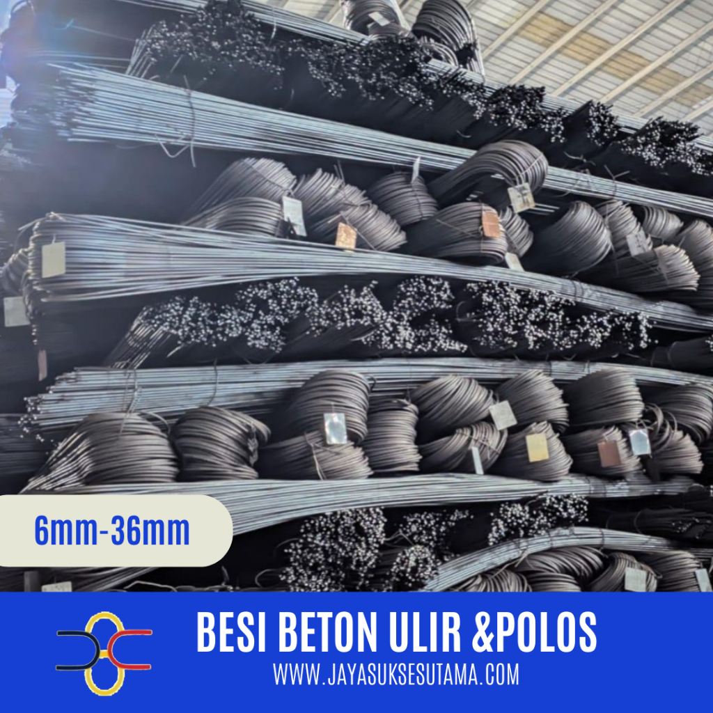 Besi Beton Ulir/Polos 13mm-25mm