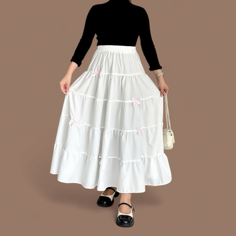 MHB GFS SR PEONY SKIRT RIBBON READY STOK