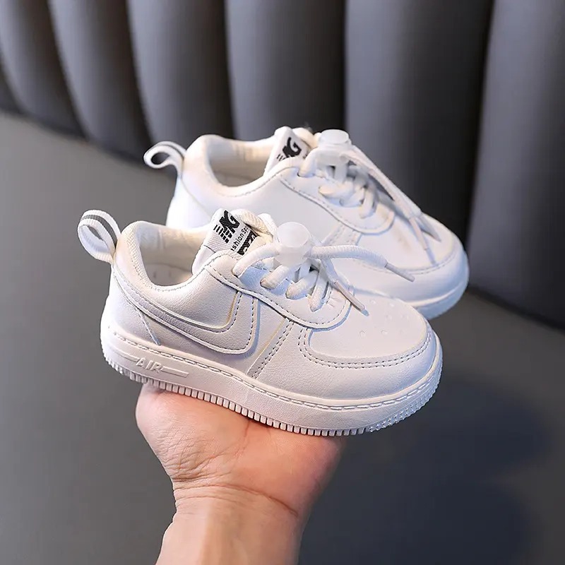 Arkids Sepatu Anak Laki Laki Perempuan Sneakers 1 2 3 Tahun Sepatu Anak Casual Cowok Putih AK 24 CC