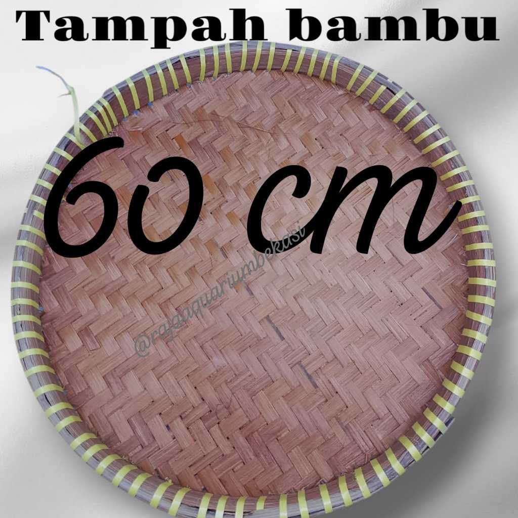 Tampah Bambu Anyaman SUPER JUMBO 60cm Murah / Nampah Bambu 60cm Murah / Nyiru Bambu 60cm Murah / COD