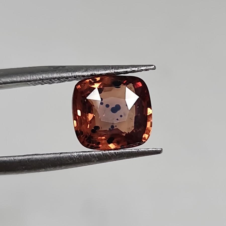 Natural 3.01 CT Orange Sapphire Songea + Memo