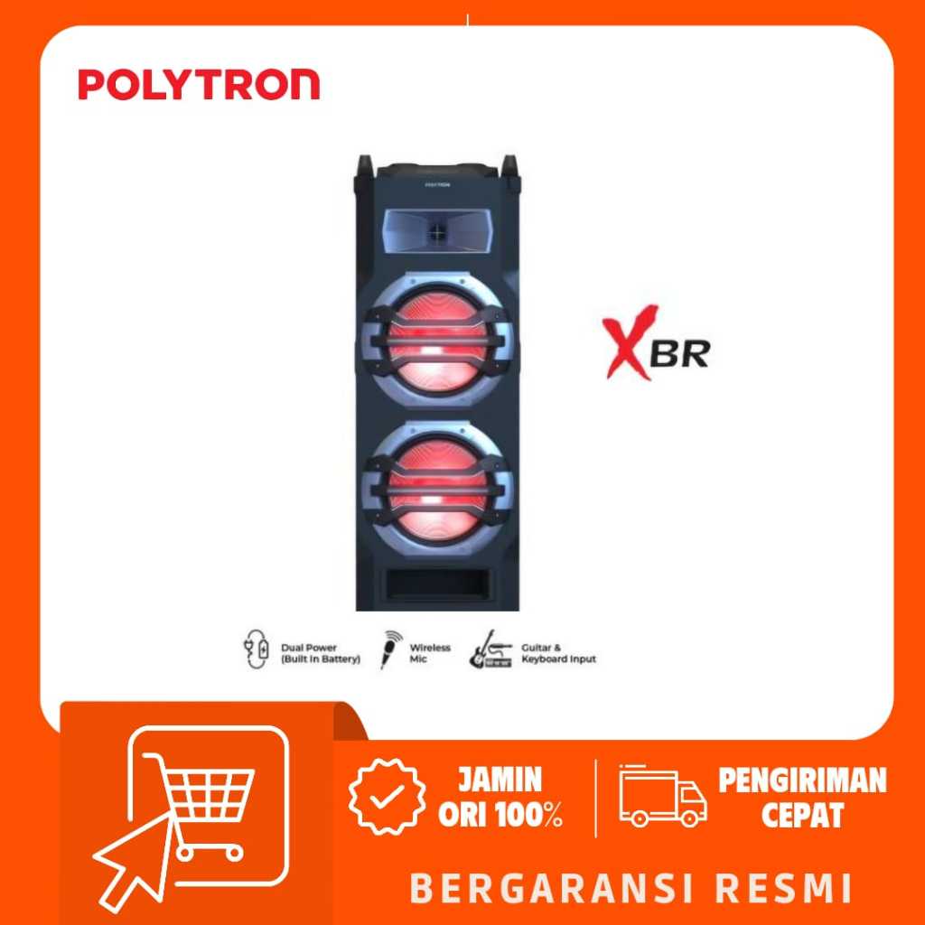 POLYTRON Portable Speaker PTS2K25 / PTS 2K25 Bluetooth + Mic Wireless