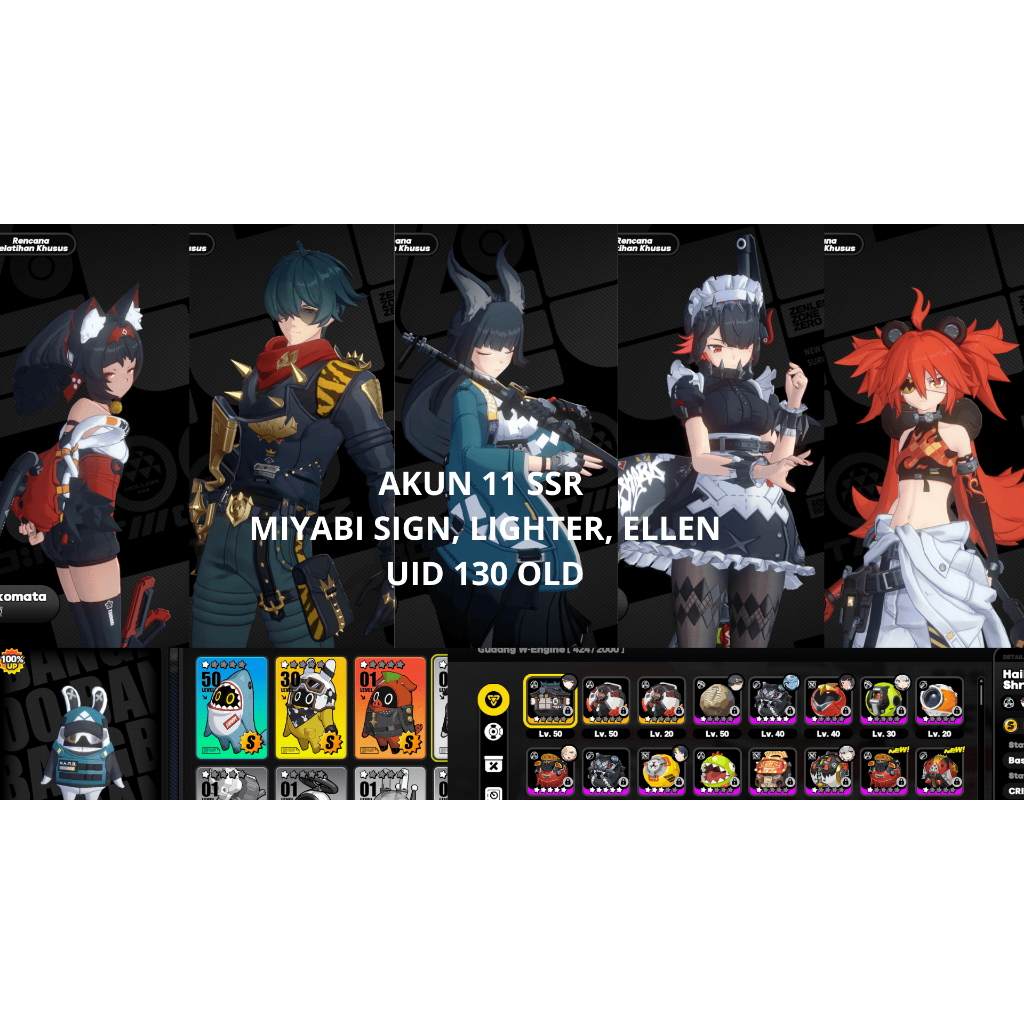 AKUN WUTHERING WAVES (SEA) DAN ZENLESS ZONE ZERO (ASIA)