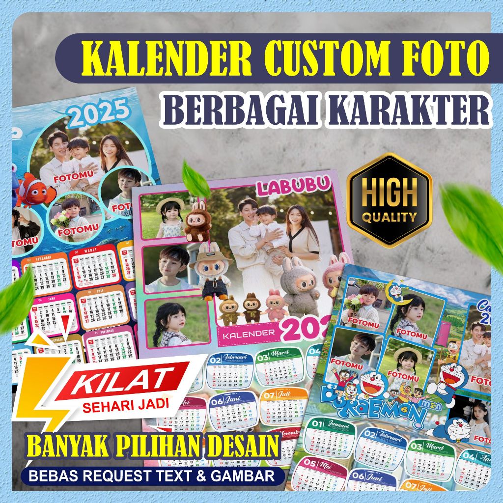 

KALENDER CUSTOM 2025 GAMBAR KARAKTER KARTUN MURAH