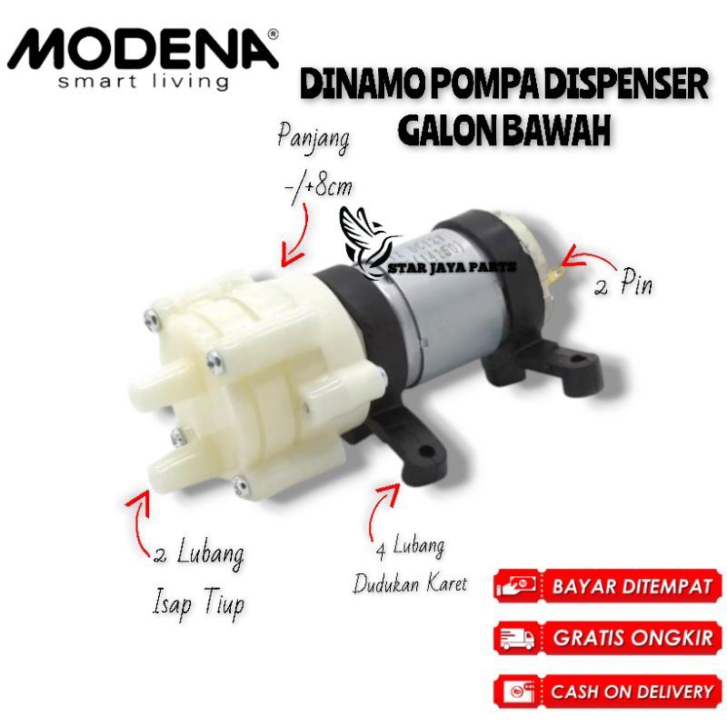 [MODENA] Pompa Dispenser Galon Bawah MODENA dinamo Pompa Dispenser Galon Bawah Modena