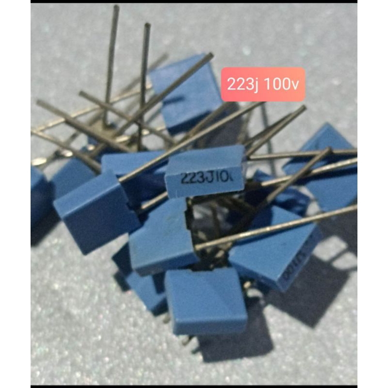10BUAH KAPASITOR MKM 223J 100V 223 J 100 VOLT MKM MKP MKT 223J