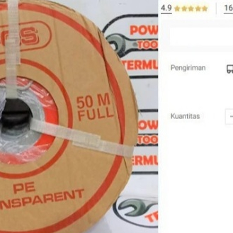 

Selang Sunny Hose 3" 50 m Transparan Efos Buang Air Lipat Irigasi