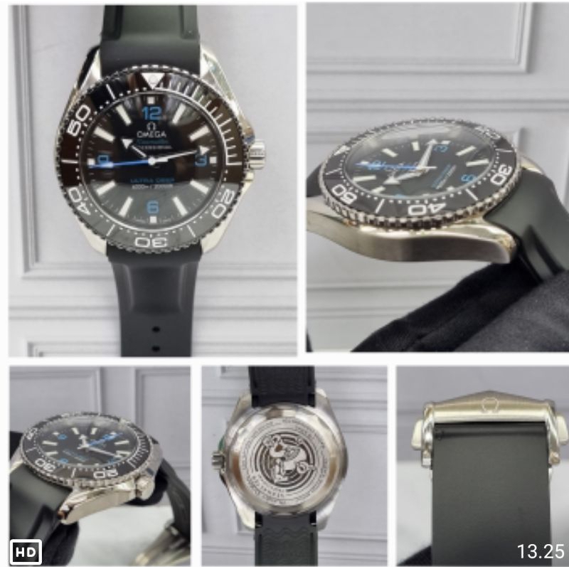 jam tangan pria omega ultra deep mesin automatic all stainless steel