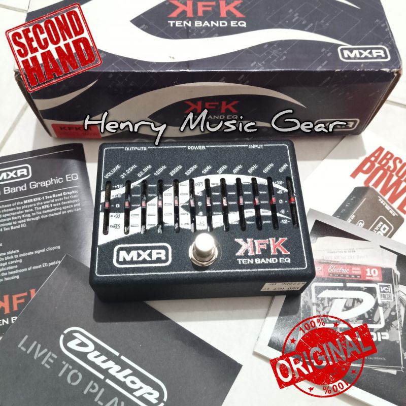 MXR KFK-1 Kenry King Ten Band Equalizer Secondhand Mulus Normal