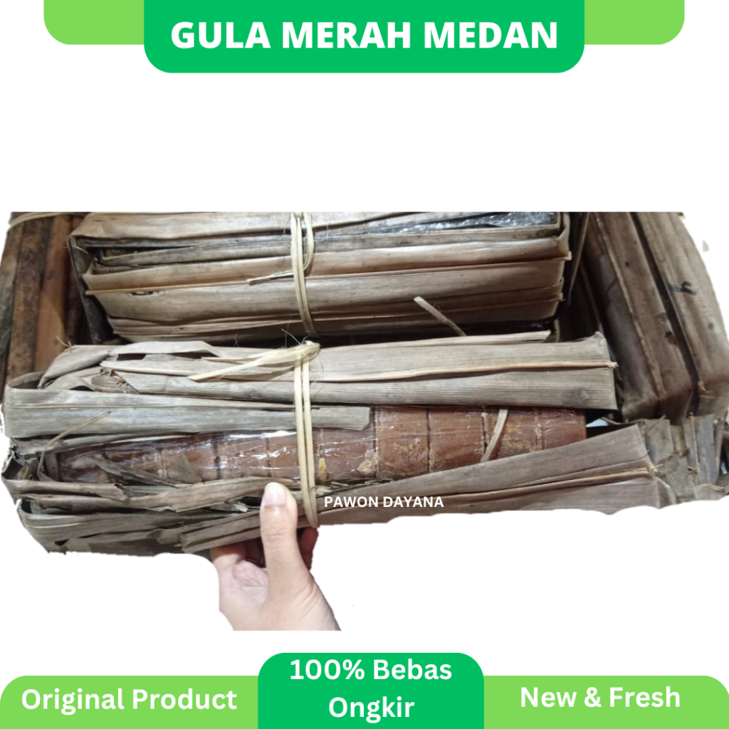 

Gula Aren Asli / Gula Aren Daun / Gula Aren Asli Bungkus Daun 1kg / Gula Aren Kawung