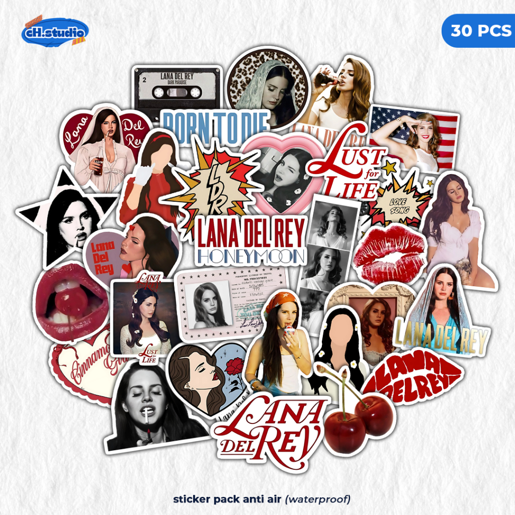 

Stiker Pack 30 PCS Lana Del Rey Lana Cult Aesthetic Lucu Vinyl Tahan Air Waterproof untuk Sticker Laptop - Casing - Buku Diary Stiker - Stiker Tempel untuk anak-anak