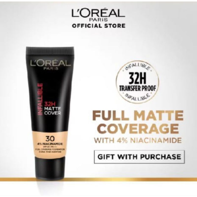 Loreal Infallible 32H Matte Cover Foundation Travel Size 5 ml 10 ml