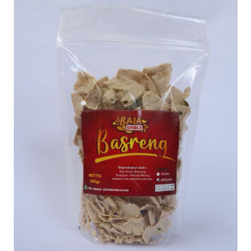 

Basreng BALA SNACK ukuran 200gr kemasan pouch