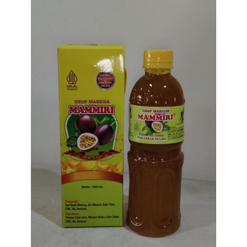 Markisa Mamiri/sirup markisa khas Makassar