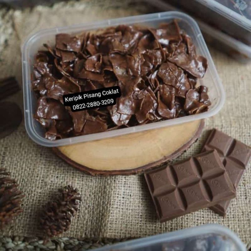 

keripik pisang coklat lumer