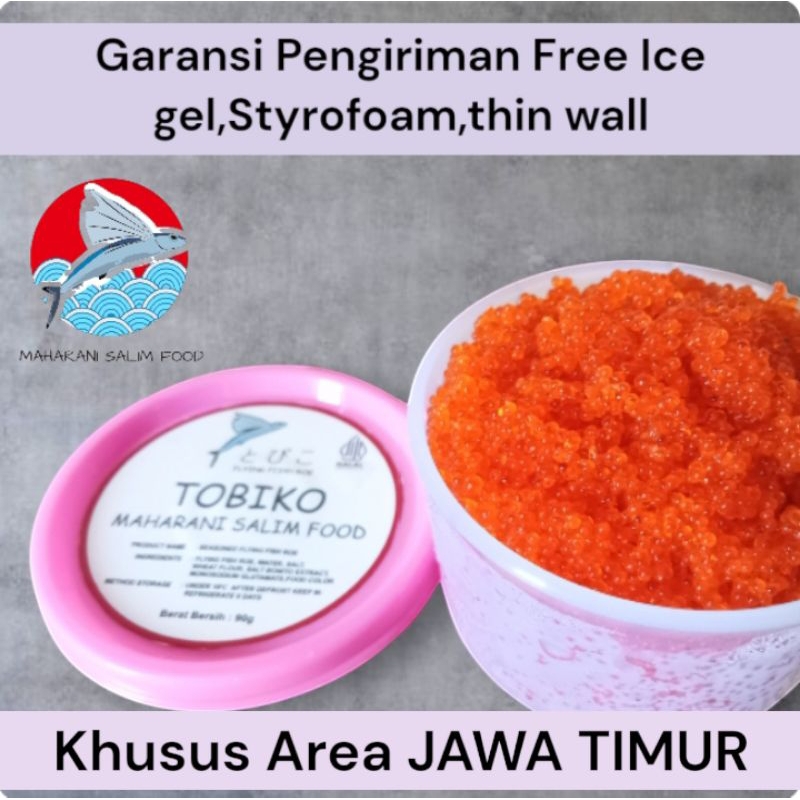 

TOBIKO (TELUR IKAN TERBANG ) 90 grm PREMIUM GRADE A SUPER