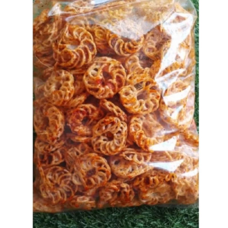 

kerupuk mawar/seblak Rafael pedas daun jeruk isi 500 gram