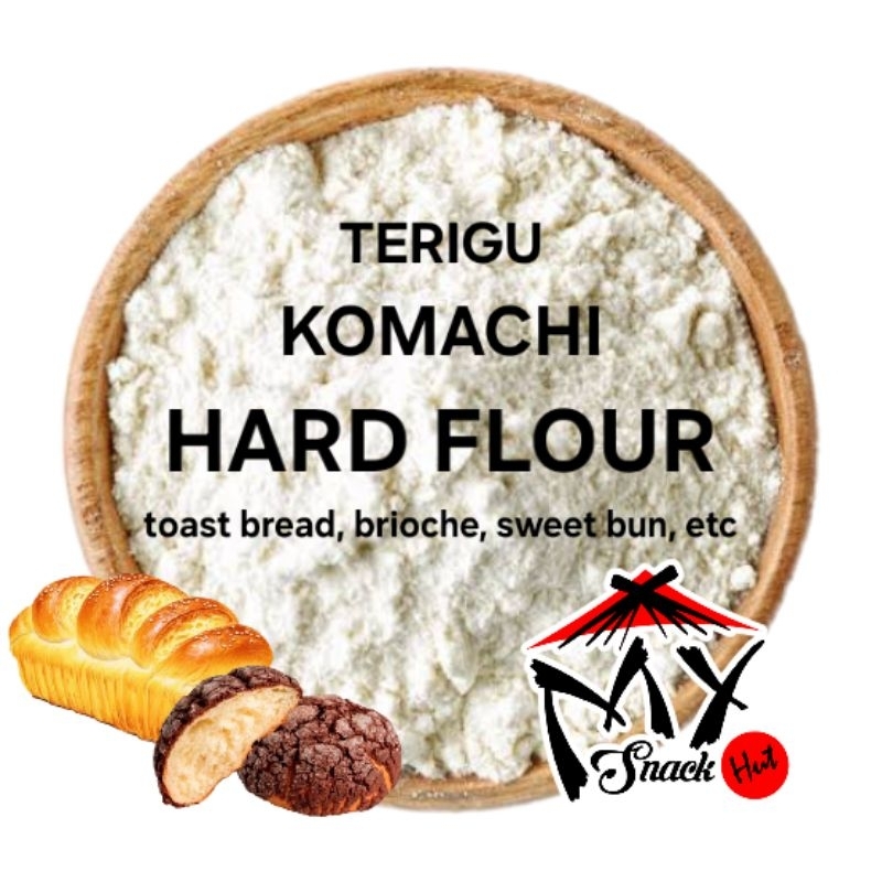 

TERIGU JEPANG 250GR HIGH PROTEIN JAPANESE HARD FLOUR TEPUNG TRIGU BRIOCHE SWEET BUN KOMACHI HALAL