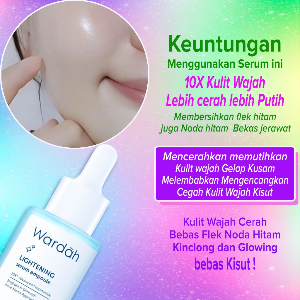 Serum Pemutih Pencerah Wajah BEST SELLER 10X kuat memutihkan mencerahkan wajah gelap kusam membersih