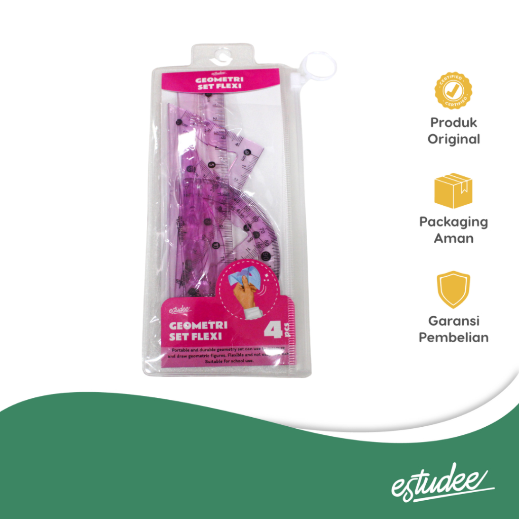 

ESTUDEE GEOMETRIC SET FLEXI PINK ES-GR18510