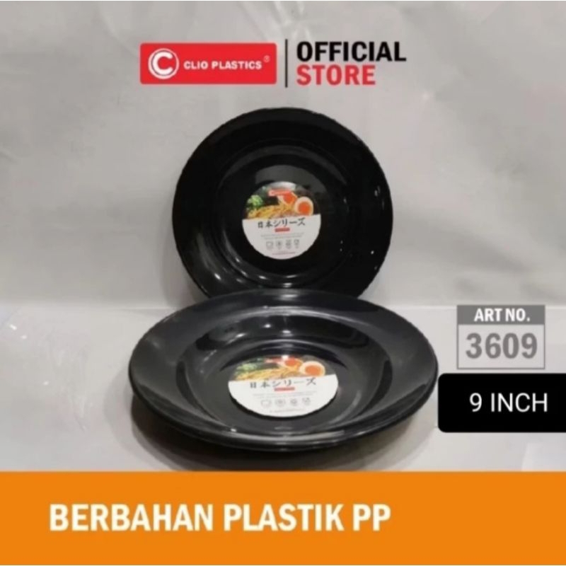 Piring Makan Ramen Jepang / Piring plastik / Merek Clio