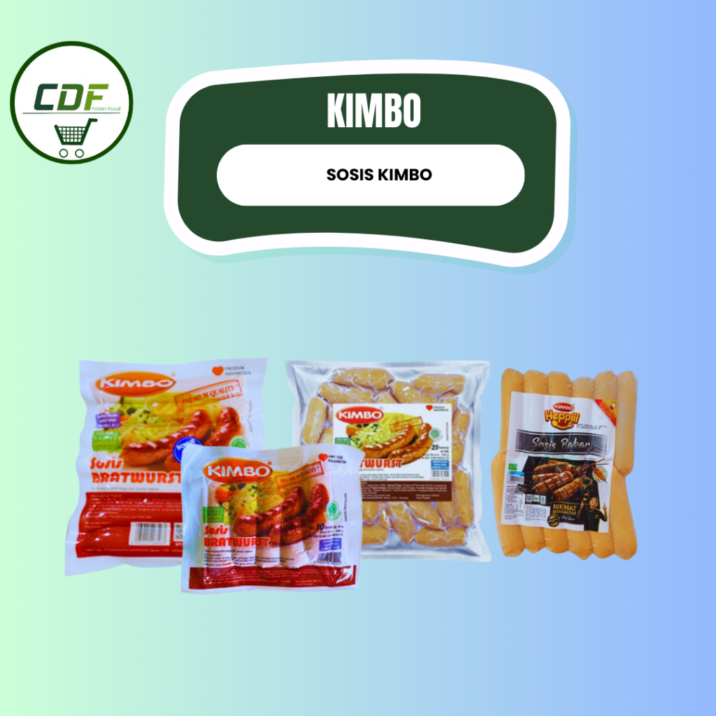 

KIMBO SOSIS : Sosis bratwurst jumbo, Bratwurst mini, Sosis bratwurst coctail, Heppi Sosis Bakar Mini