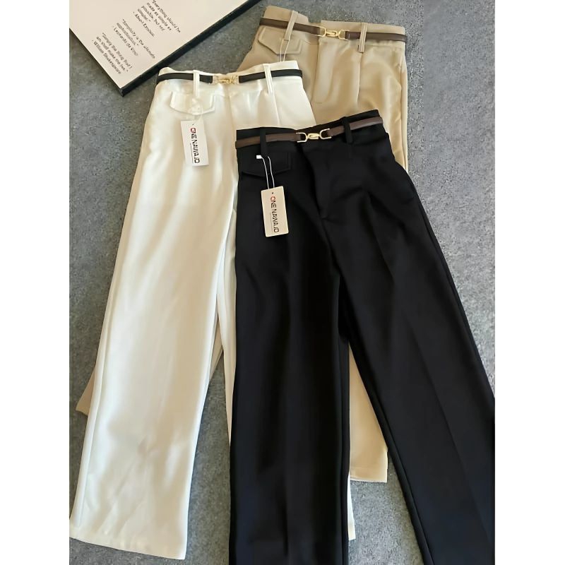 ORO PANTS Celana Panjang Korean Style Warna Putih/Celana Panjang Putih Formal Kerja