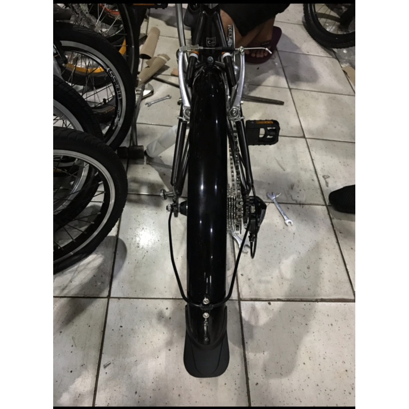 Spakbor Fender Fiber Sepeda Lipat Polygon Urbano Dahon 20 Inch