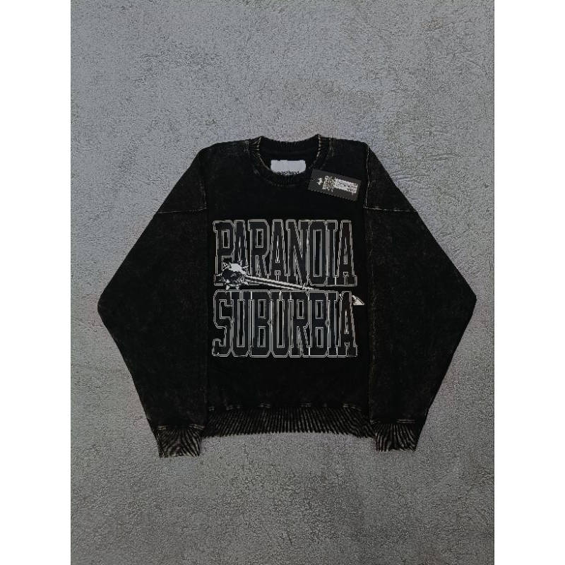 Crewneck easthood "PARANOIA SUBURBIA"