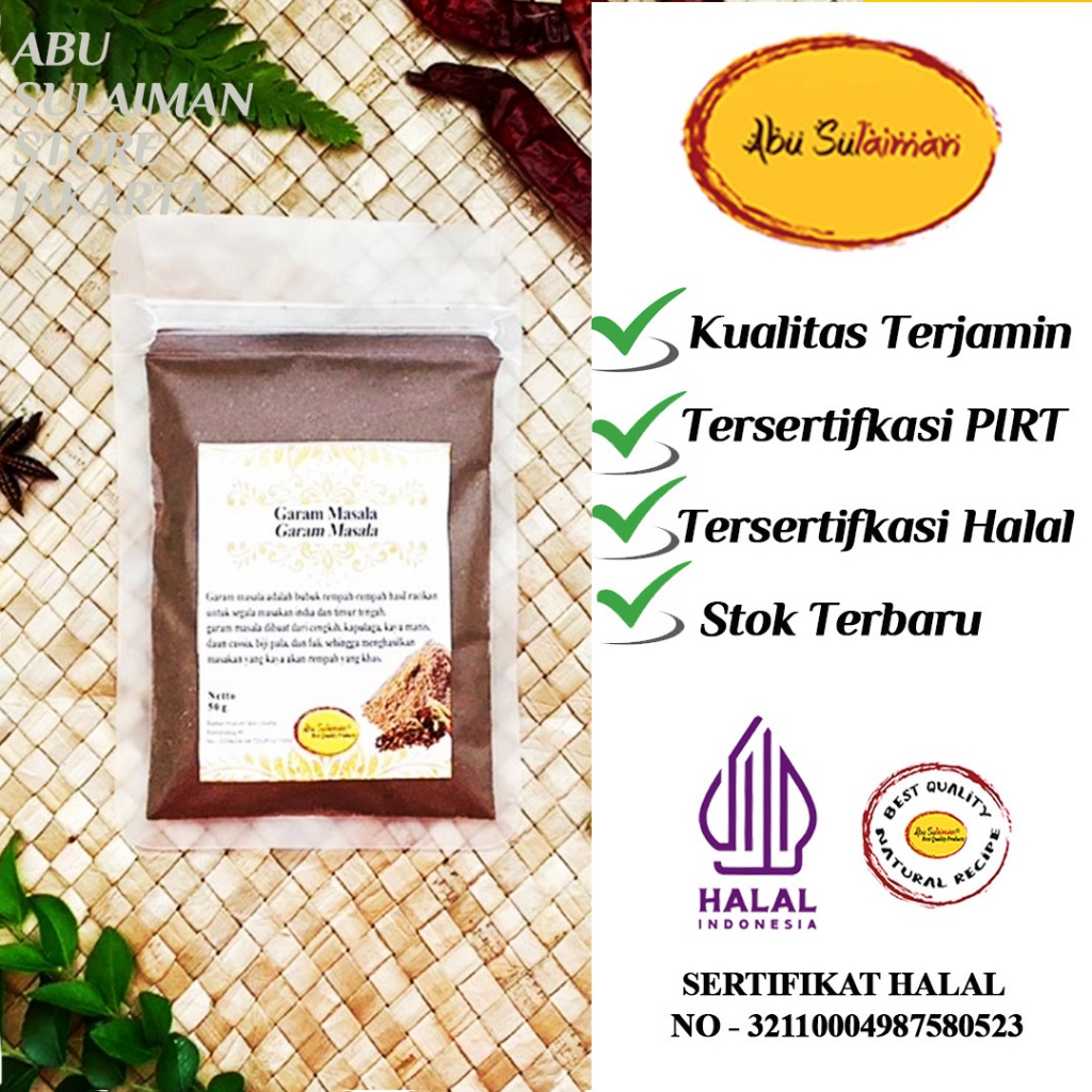 

Garam Masala Abu Sulaiman / Original Garam Masala Abu Sulaiman / Garam masala Sachet