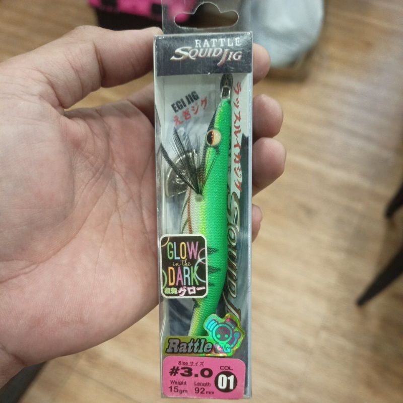Egi AXZ Rattle Squid Jig GID Umpan Cumi