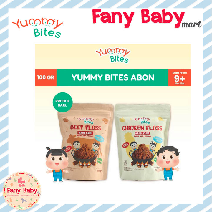 

YUMMY BITES ABON 100GR | ABON MPASI ANAK NON MSG