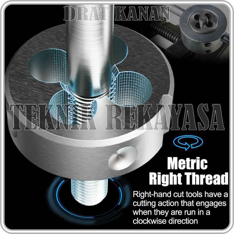 SENAI DRAT KANAN / SENAI METRIK / ALAT UNTUK MEMBUAT DRAT METRIK ALUR KEKANAN