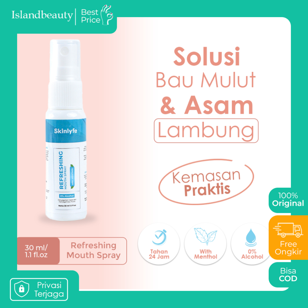 Skinlyfe - Mouth Spray Penghilang Bau Mulut dan Nafas Pengharum Bau Mulut BPOM