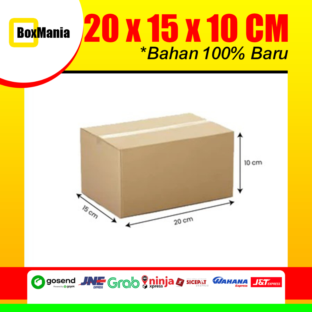 

Karton Box Murah Berkualitas Bekasi (20x15x10cm) Bahan Baru 100%