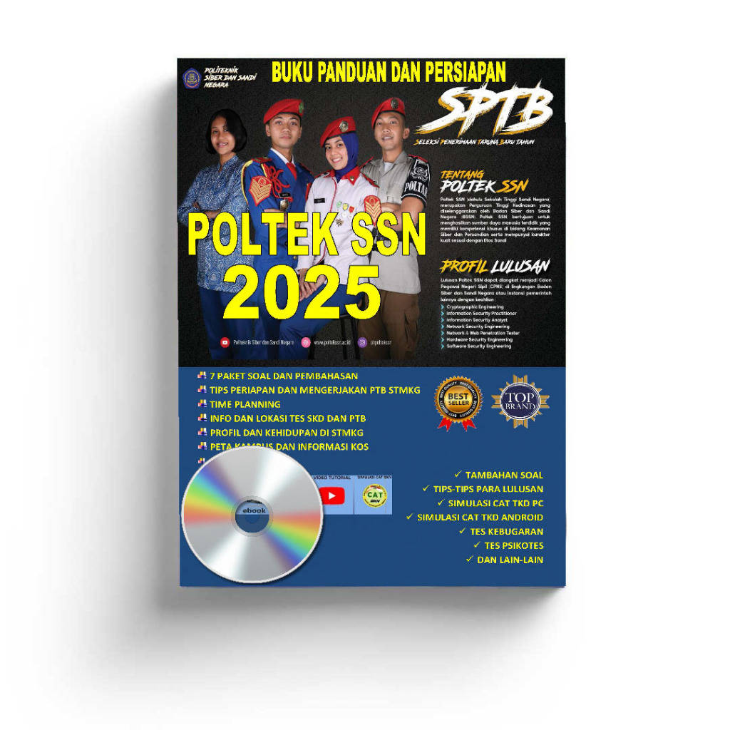BUKU PERSIAPAN POLTEK SSN 2025 STSN LATIHAN SOAL DAN PEMBAHASAN