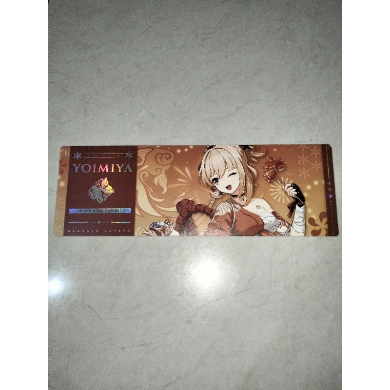 Official Genshin Impact Merch - Tiket Yoimiya Festival Kenangan Teyvat